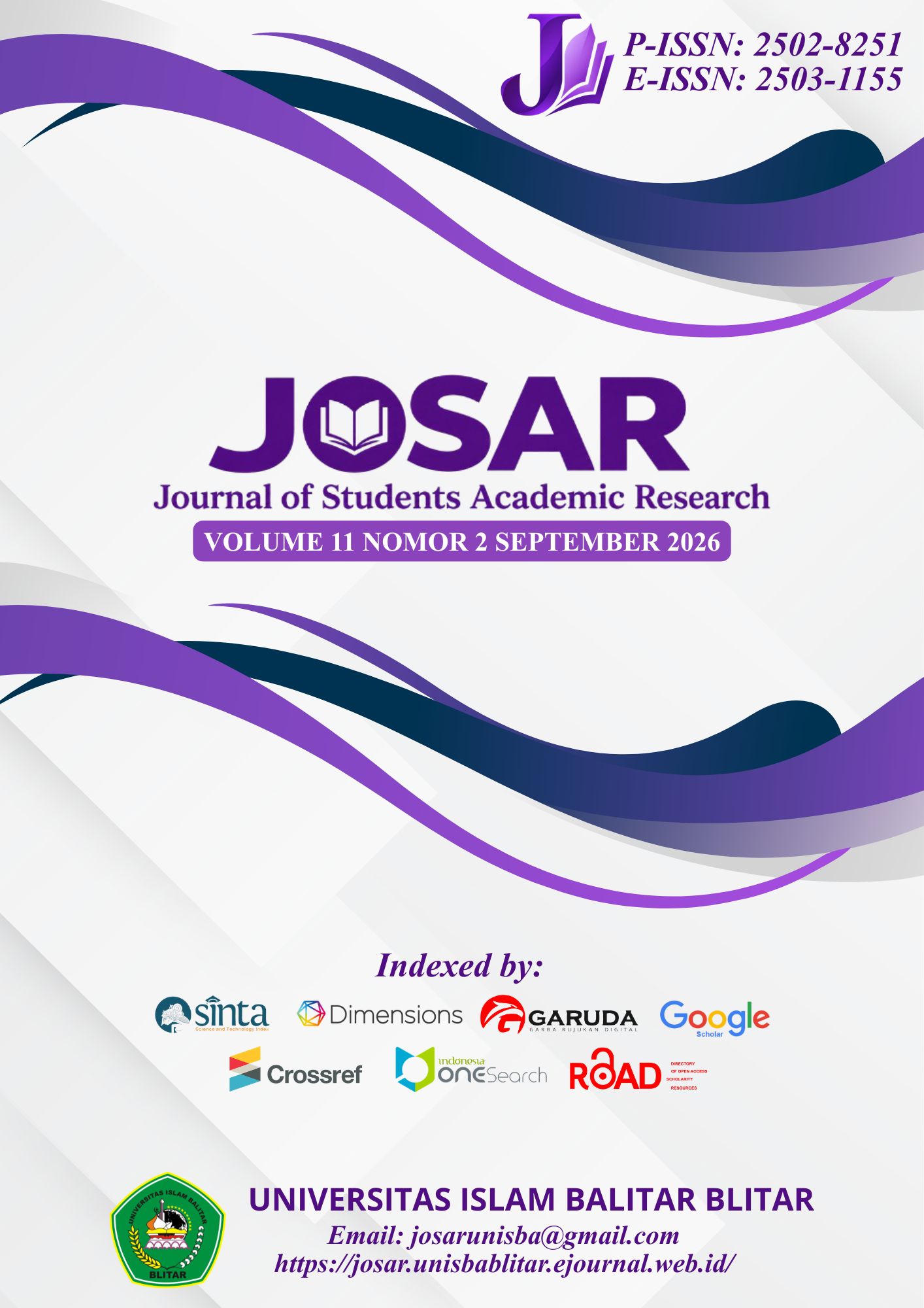 JOSAR (Journal of Students Academic Research)